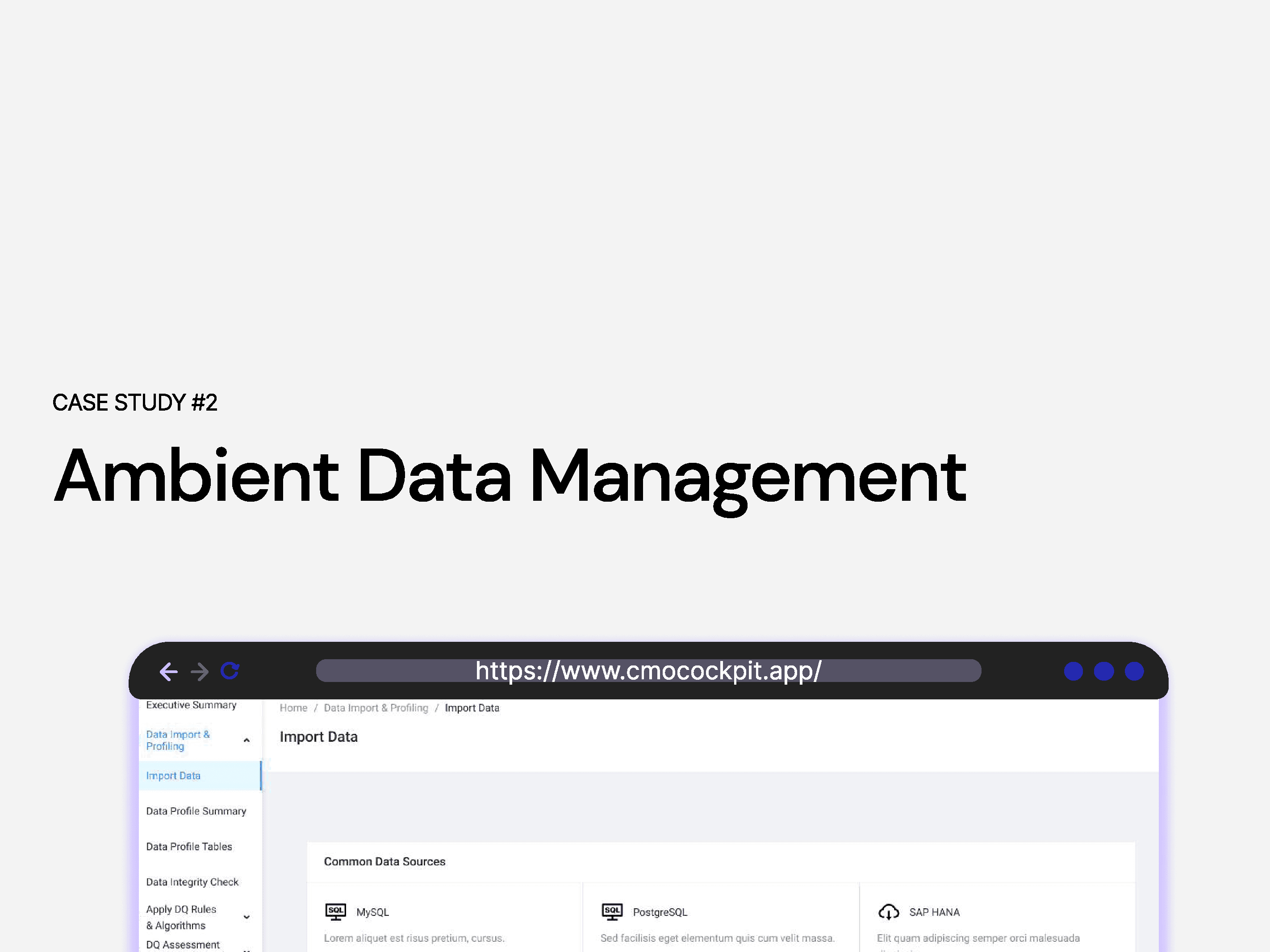 Ambient Data Management